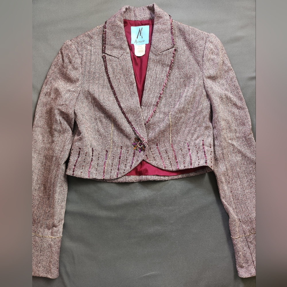 Marciano Embellished Tweed Blazer